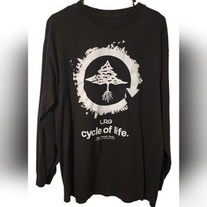 Men's Long Sleve LRG Black Shirt Size Large